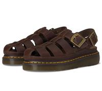 Dr. Martens Unisex-Adult Wrenlie Fisherman Sandal, Dark Brown, 12 Women/11 Men