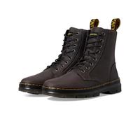 Dr. Martens Unisex Combs Leather Gunmetal Saddleback Platform, Black, 10 UK