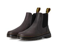 Dr. Martens Unisex Embury Gunmetal Saddleback Platform, black, 8 UK