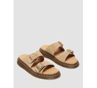 Dr. Martens Unisex Josef Bronx Suede Savannah Tan Sandals - Brown - Size UK 6.5