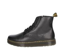 Dr. Martens Unisex's 6 Tie Combat Boot, Black Luxury, 9.5 UK