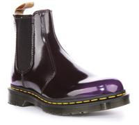 Dr Martens Vegan 2976 Chels Unisex Lace Up Ankle Boots in Black Purple UK 4 - 7