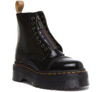 Dr Martens Vegan Sinclair 8 Eye Zipped Tongue Platform In Black Size UK 3 - 9