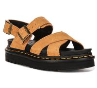 Dr. Martens Women's Sandal Voss II - Tan Suede Buckle Slingback UK 4