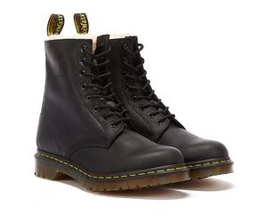 Dr. Martens Winterised Womens Black Burnished Wyoming Serena Boots UK 7