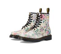 Dr. Martens Womens 1460 Printed Leather Parchment Beige Boots 5 UK
