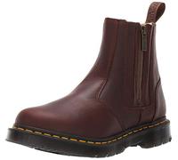 Dr. Martens Womens 2976 Alyson W/Zips Boots, Dark Brown Snowplow Wp Dark Brown Waxy Suede Wp, 6.5 UK