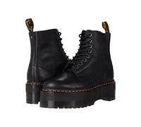 Dr. Martens Women's 8 Eye Combat Boot, Black Pisa, 4 UK