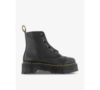 Dr. Martens Womens Black Milled Sinclair Tonal-stitched Zip-up Leather Ankle Boots Eur 39 / 6 Uk Women