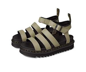 Dr. Martens Women's Blaire Sandals, Pale Olive Pisa, 7 UK