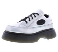 Dr. Martens Women's Buzz 5-Eye, Silver-silver, 5