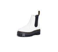 Dr. Martens Women's Chelsea Boot Combat, White Smooth, 5 UK