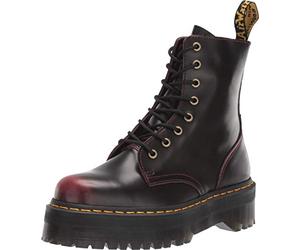 Dr. Martens Women's Jadon Arcadia Platform Leather Lace Up Boot Cherry Red-Cherry-5