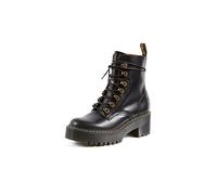 Dr. Martens Women's Leona Leather Lace Up Heeled Boots - Black - UK 6