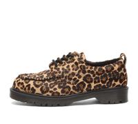 Dr. Martens Women's Lowell Leopard Print Moc Toe Shoe Multi UK 4