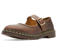 Dr. Martens Womens Mary Jane Flower, Dark Brown, 5 UK