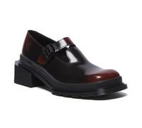 Dr. Martens Womens Maybole Mary Jane, Black+cherry Red Arcadia, 5