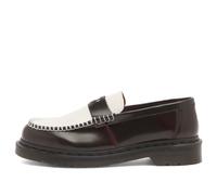 Dr. Martens Women's Penton Heart Loafer Cherry Red/White