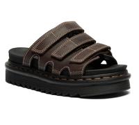 Dr. Martens Women's Raine Slide Sandal, Dark Brown Cedar Creek, 7