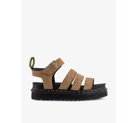 Dr. Martens Womens Savanh Tan Blaire-strap Flat Suede Sandals Eur 37 / 4 Uk Women