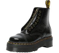 Dr. Martens Women's Sinclair Amphibians, Black Distressed Patent, 5 UK