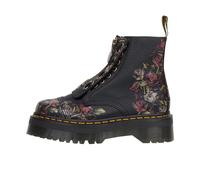 Dr. Martens Womens Sinclair Decayed Roses Tumbled Nappa Leather Black Boots 6 UK