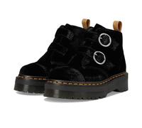 Dr. Martens Women's V Devon Velvet 2 Strap Boot Fashion, Black, 7 UK
