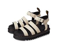 Dr. Martens Women's Vegan Blaire Cambridge Fisherman Sandal, Parchment Beige, 8 UK