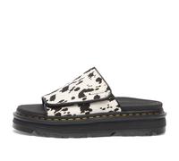 Dr. Martens Women's ZebZag Slide Cream/Black Dalmatian Print Hair On