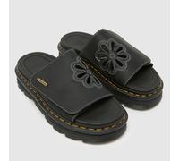 Dr. Martens Zebzag Dunnet Flower Slide Sandals in Black UK 3 (EU 36)
