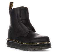 Dr Martens Zebzag Slip On Leather Ankle Boots Black Womens UK 3 - 8