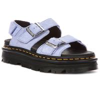 Dr Martens Zebzag Suede Platform Slip On Womens Sandal In Blue UK 3 - 8