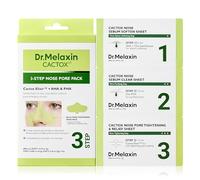Dr.Melaxin CACTOX 3-STEP NOSE MASK PACK with AHA & PHA for Sebum Softening Pore Tightening Skin Repair 3-Step Nose Pore Pack