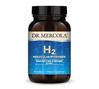 Dr. Mercola H2 Molecular Hydrogen Dietary Supplement, 90 Servings (90 Tablets), Non GMO, Gluten Free, Soy Free