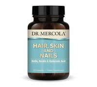 Dr. Mercola Hair, Skin & Nails, 30 Capsules (30 Servings), with Biotin, Solubilized Keratin, and Low Density Hyaluronic Acid, Non GMO, Gluten Free, Soy Free