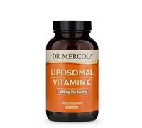 Dr Mercola Liposomal Vitamin C 1000mg - Immune Support - 180 Capsules | Liposomal vitamin C, 1000mg per serving - supports immune function, collagen formation & less tiredness - 180 caps, non-GMO