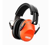 Dr.meter Children Ear Defenders SNR 27dB Protective Earmuffs with Noise Blocking Ear Muffs for Sleeping & Studying - Adjustable Head Band - Orange