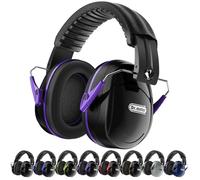 Dr.meter Ear Defenders Adults, SNR 31dB Noise Reduction Earmuffs with with Adjustable Headband Double Layers Hearing Protection for Gardening Hunting Construction Yard Work Carry Bag included