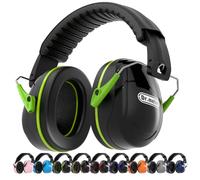 Dr.meter Ear Defenders Adults, SNR 31dB Noise Reduction Earmuffs with with Adjustable Headband Double Layers Hearing Protection for Gardening Yard Work Carry Bag included