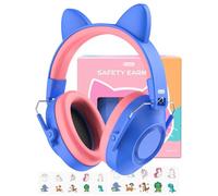 Dr.meter Kids Ear Defenders, 32dB SNR Ear Defenders Children Hearing Protection Comfortable Earmuffs for Autism Ideal for Concerts Fireworks Monster Jam UKCA Certified with DIY Stickers Dark Blue