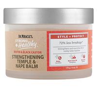 Dr. Miracle's Strong & Healthy Temple & Nape Balm. Contains Aloe Vera and Black Castor Oil for length retention and growth
