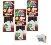 Dr Moo Quick Milk Magic Sipper Chocolate Flavour Straws 3 x 13 Pack - (Total 39 Straws)