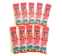 Dr Moo Quick Milk Magic Sipper Strawberry Flavour Sipper Straws 10 x Pack (50 Straws)