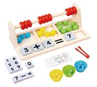 Dr. MUYA® Montessori Toy for 3 4 5 6 Years, Counting Toy, Wooden, Educational Toys, Motor Skill Toys, Hand-Eye Coordination, Maths Games, Gift for Kids Boys Girls Aged 3-6 Years