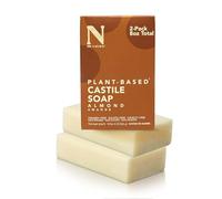 Dr. Natural Castile Bar Soap - Multipurpose Soap Bar with Anti-Acne Properties - For Face, Body and Hair - Sensitive Skin Body Wash - Almond - 2 pcs