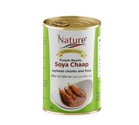 Dr. Nature Soya Chaap Punjabi Masala Flavor Pack of 3 (850g Each) | Authentic Punjab Taste, Savor Soya Chaap Delight | Ready to Eat Canned Soya Chaap, Perfect for Indian Cuisine Cravings!