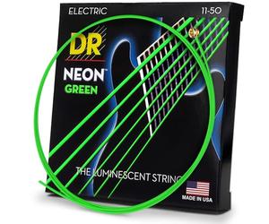 DR NGE-11 Strings Hi-Def Neon Green Electric Heavy