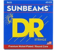 DR NMR-45 Strings SUNBEAM™ - Nickel Plated Bass Strings: Medium 45-105 | Round core, warm sound, high flexibility, natural dynamics, made in the USA