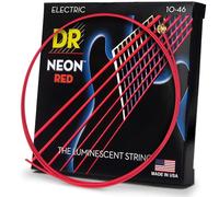 DR NRE10 Strings Hi-Def Neon Red Electric Medium
