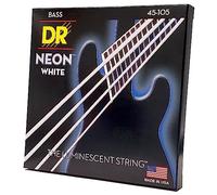 DR NWB-45 Strings HI-DEF NEON™ - WHITE coloured Bass Strings: Medium 45-105
